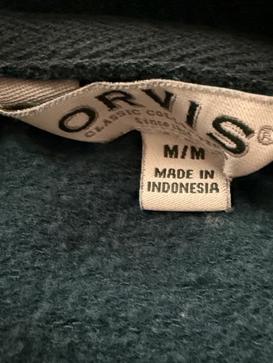 Orvis Womens Teal Heather Modal Blend Crew Neck Sweatshirt Medium Relaxed Fit - Picture 2 of 6